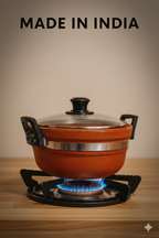 Clay Handi Pot with Glass Lid (5L)