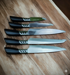 5-Piece Stainless Steel Knife Set – ABS Handle