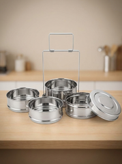 3-Tier Stainless Steel Tiffin Lunch Box