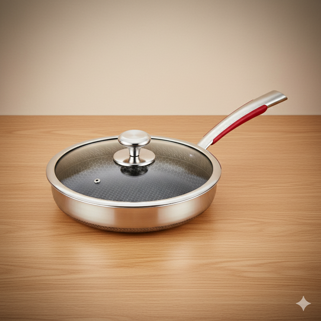 Honeycomb Frying Pan (SUS 304/316)