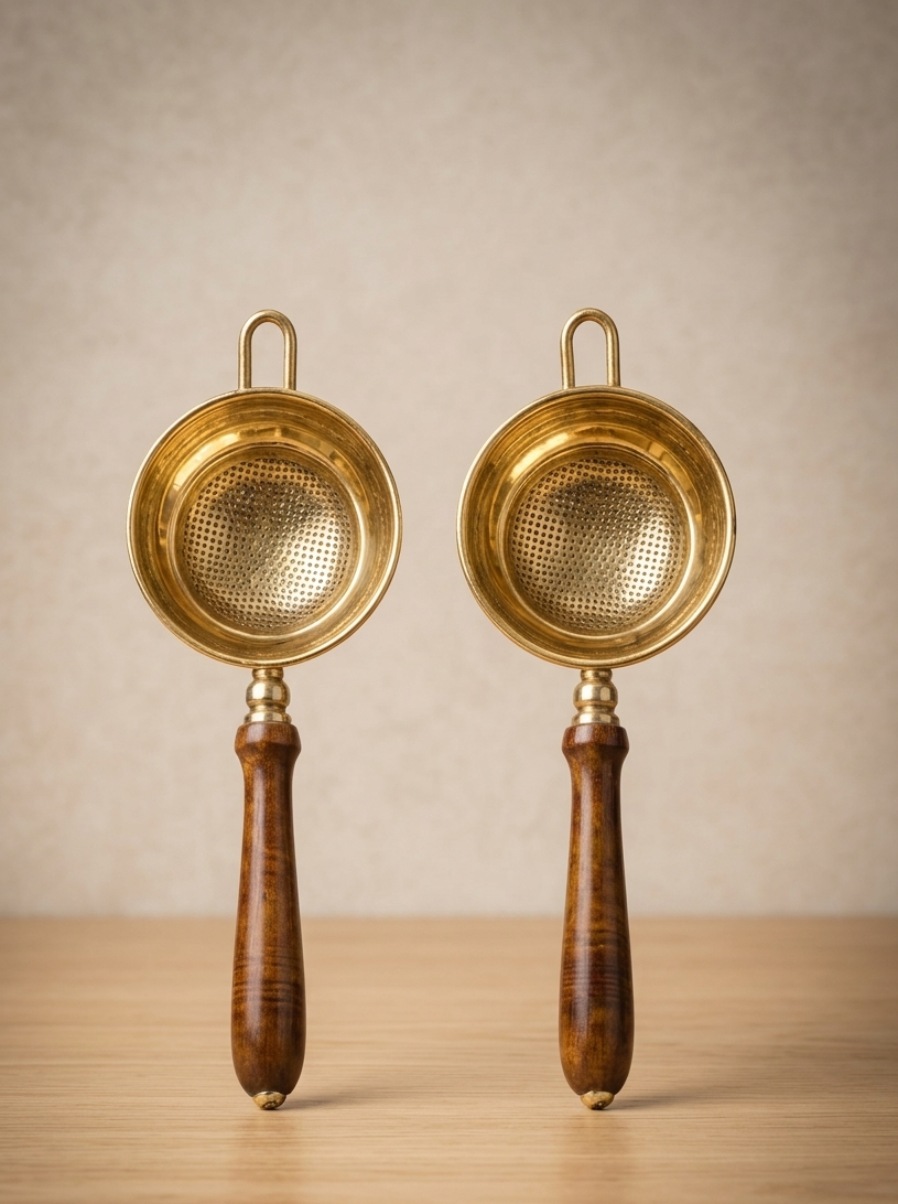 Premium Brass Tea Strainer (Chah Pouni)