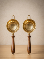 Brass Tea Strainer – Wooden Handle