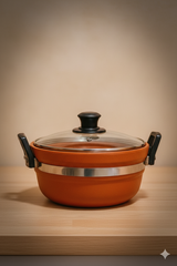 5L Clay Handi Pot with Glass Lid