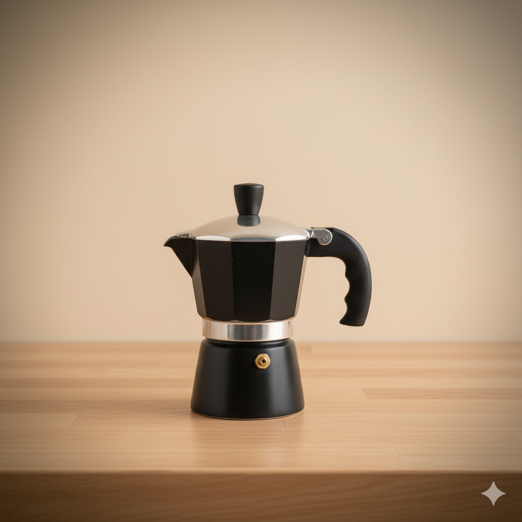 Italian Espresso Maker (1–12 Cup) – Black