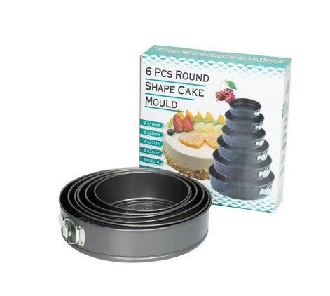 6-Piece Springform Cake Pan Set