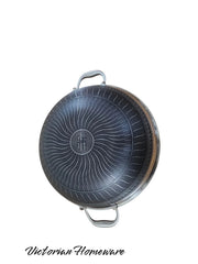 36cm Honeycomb Hybrid Wok with Glass Lid