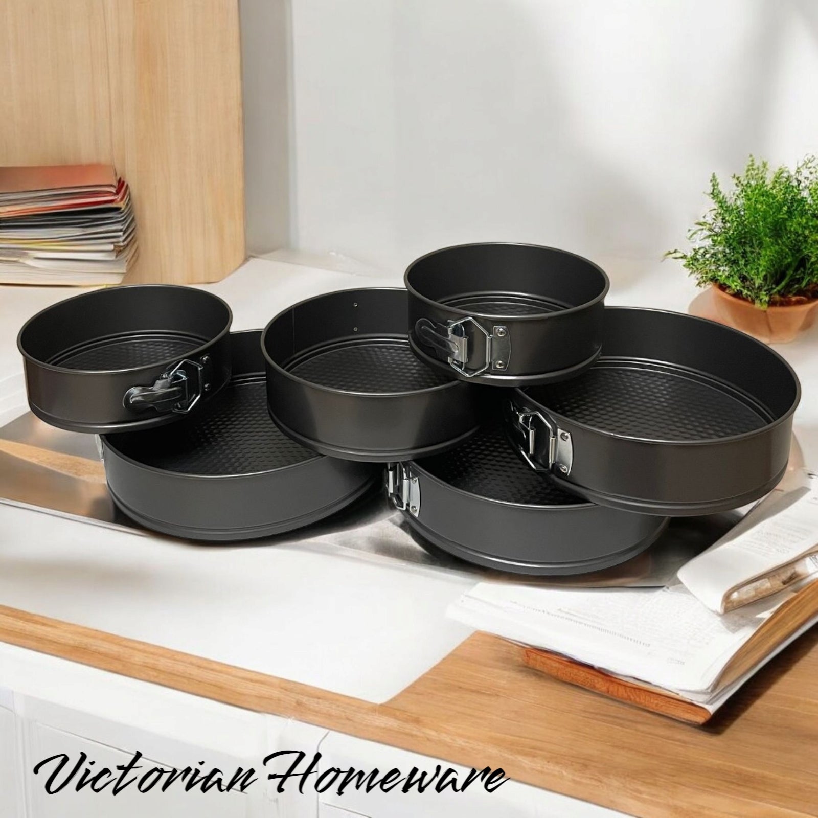6-Piece Springform Cake Pan Set