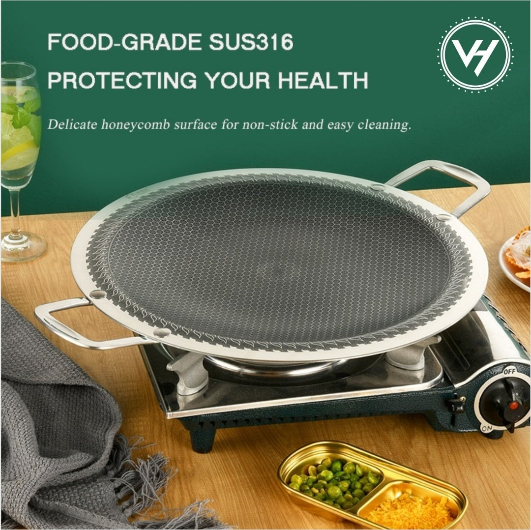 36.5cm Stainless Steel Tawa