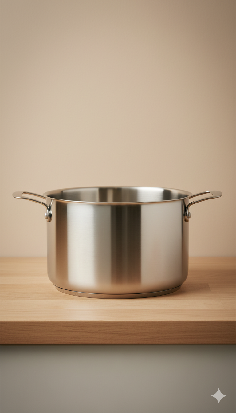 24 cm Triple-Ply Stainless Steel Casserole (5.6 L)
