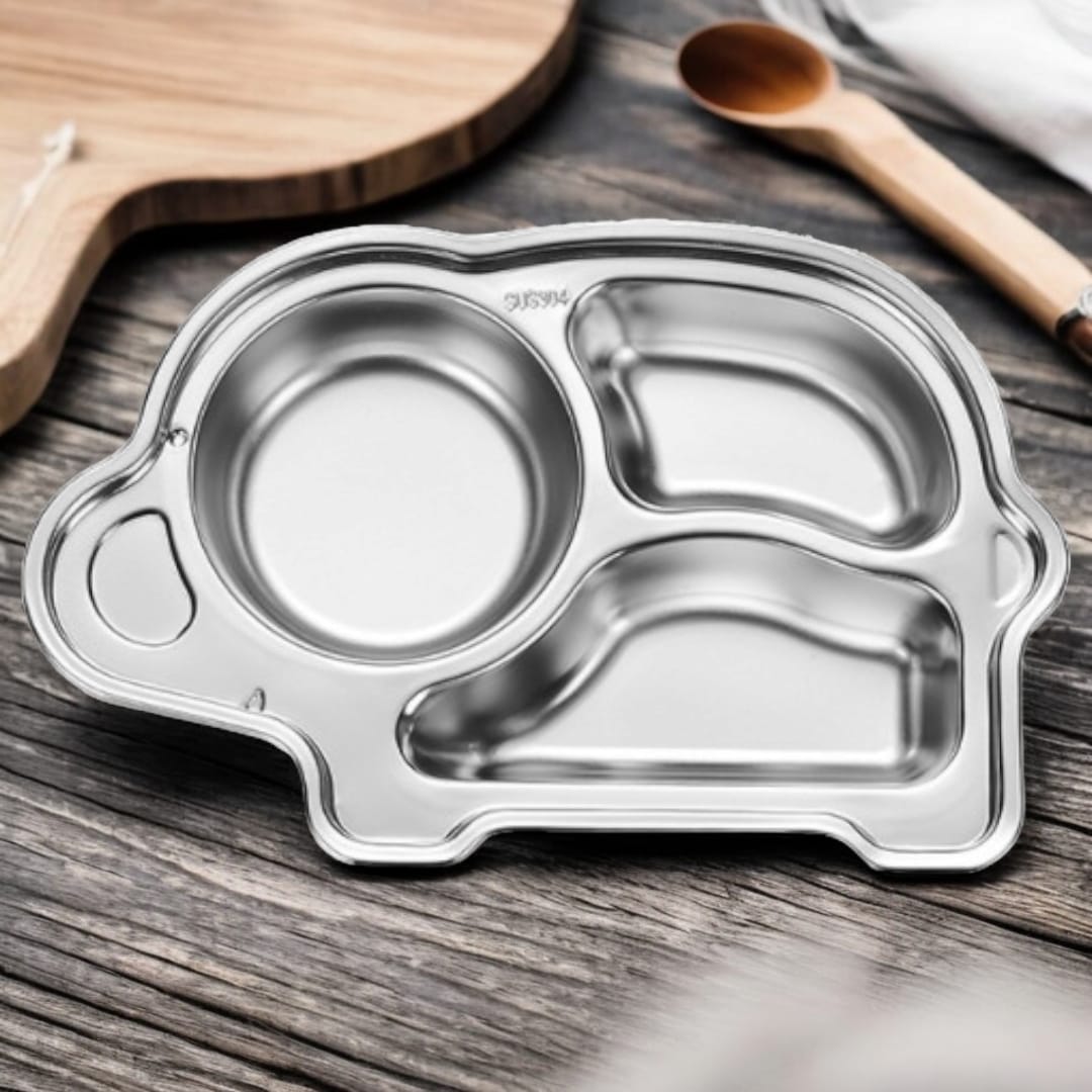 Kids Stainless Steel Dinner Sets (3 Pieces)