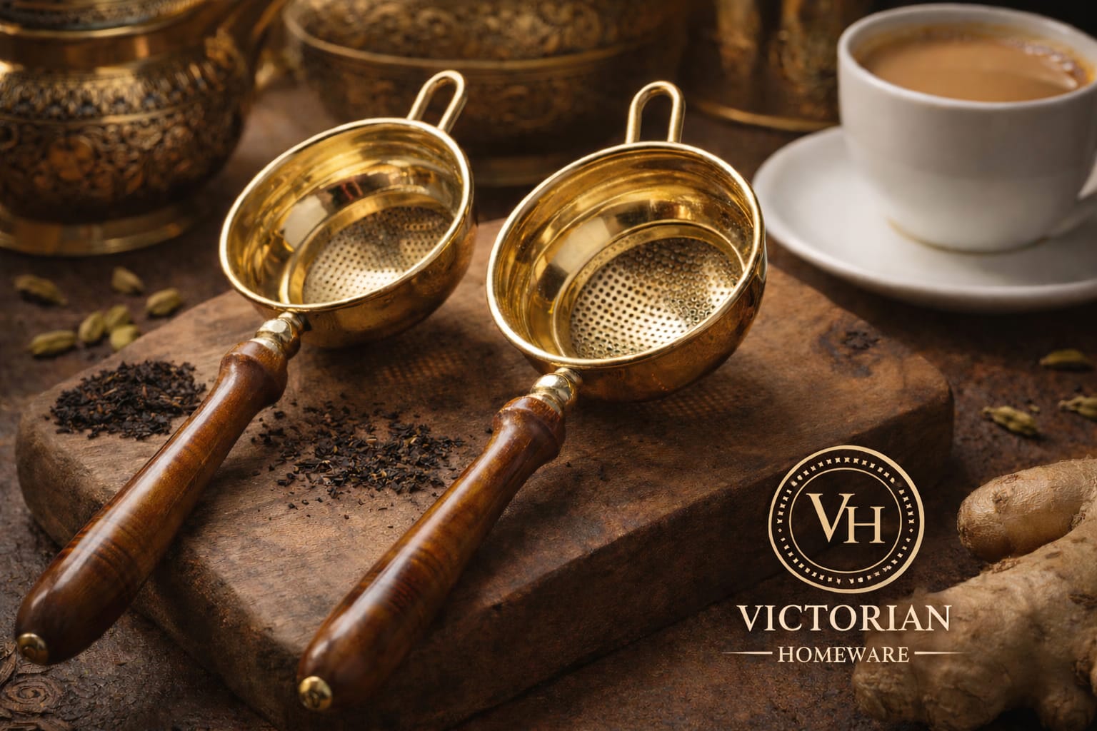 Premium Brass Tea Strainer (Chah Pouni)