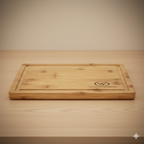 Raw Cast Iron Skillet (30cm) with FREE Bamboo Cutting Board