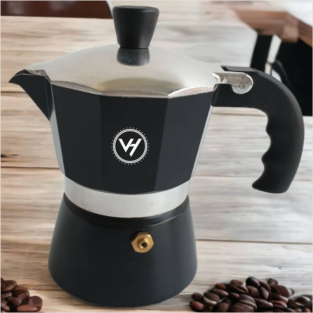 Italian Espresso Maker (1–12 Cup) – Black