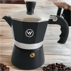 Italian Espresso Maker (1–12 Cup) – Black