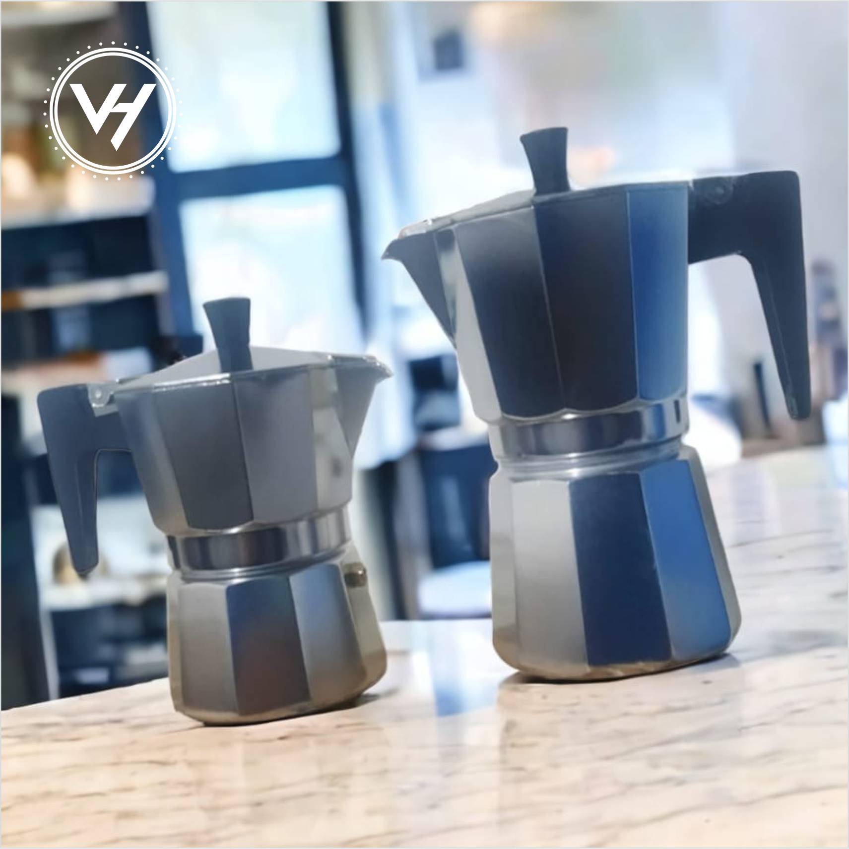 Italian Espresso Maker (1–12 Cup) – Black