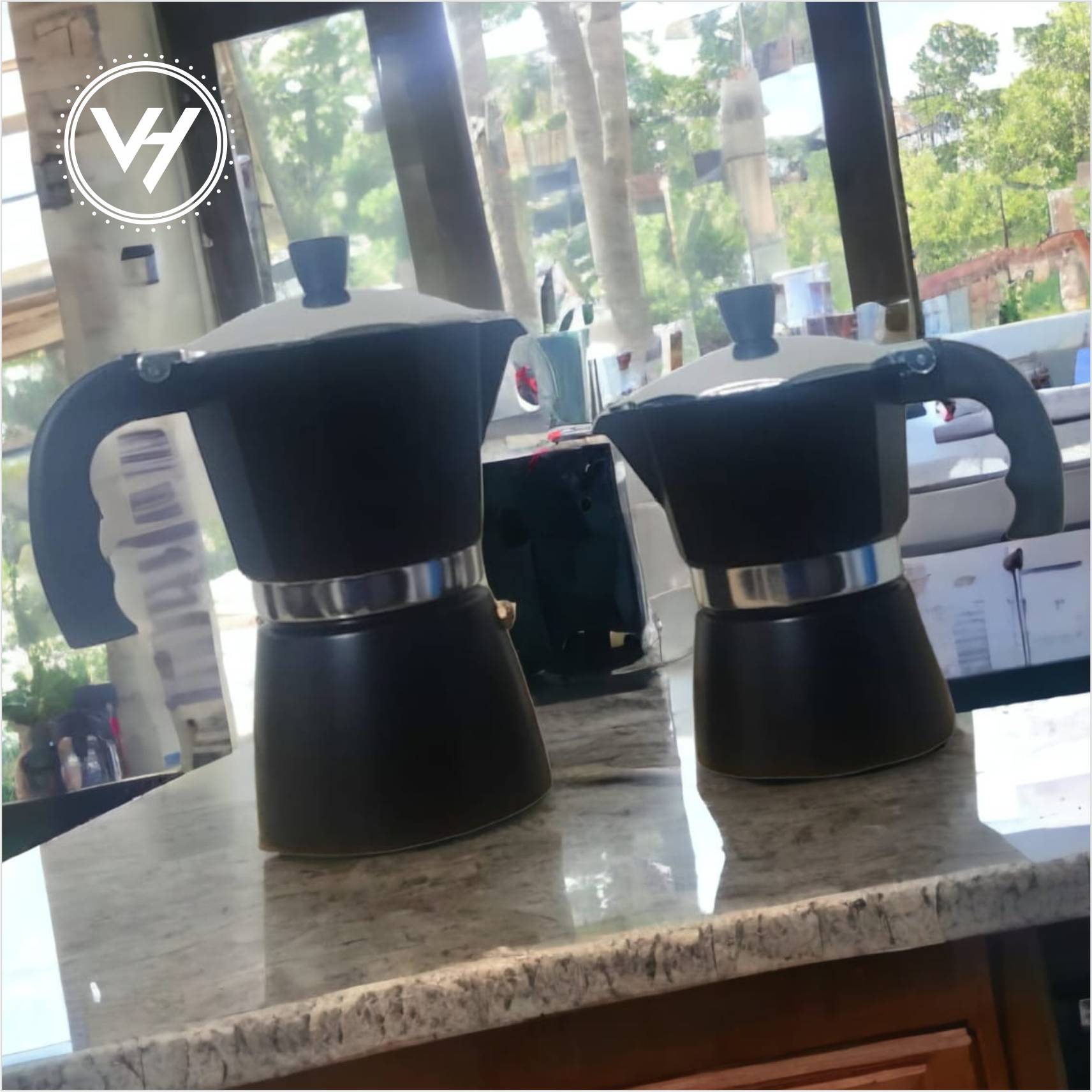 Italian Espresso Maker (1–12 Cup) – Black