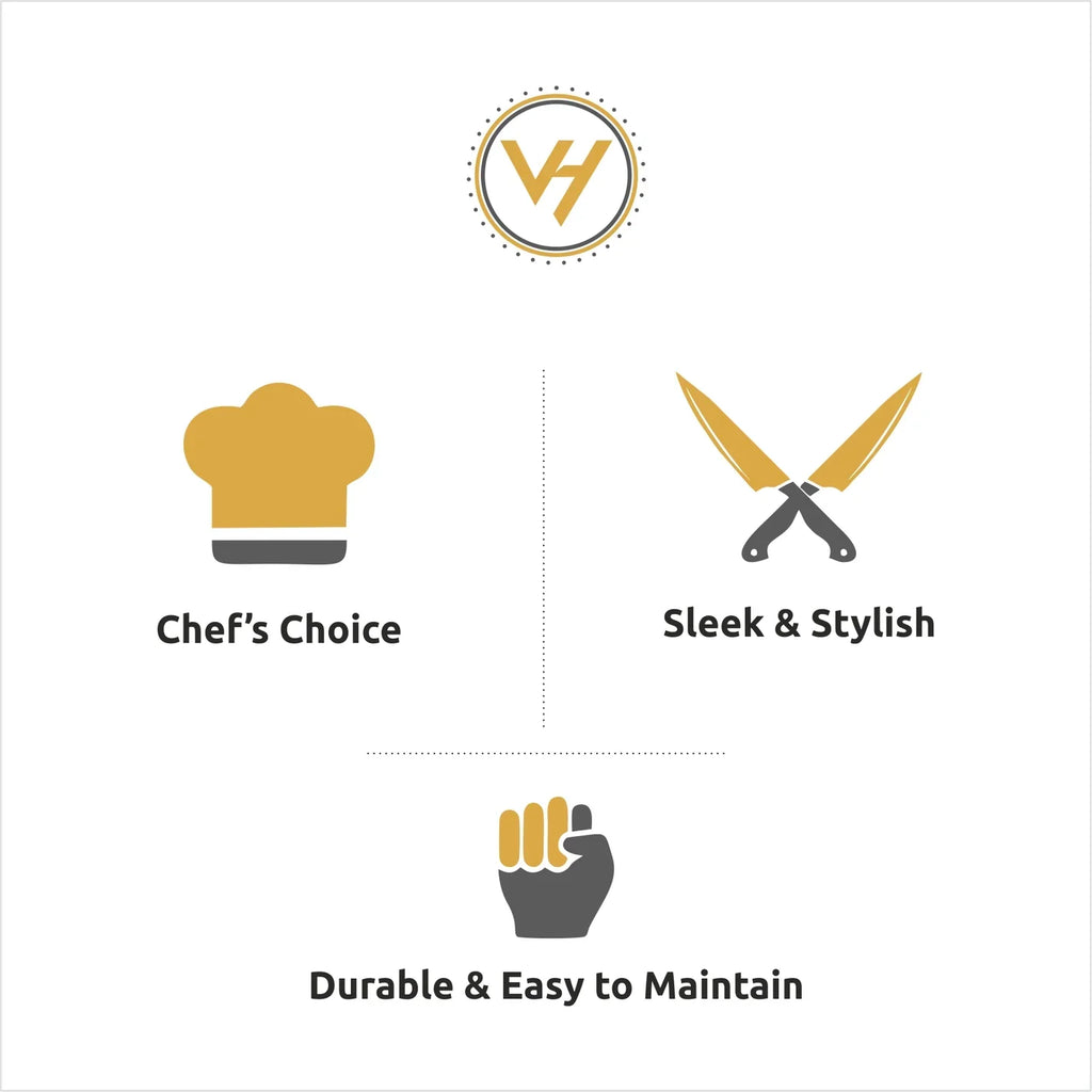 Stainless Steel Chef Knife (8")