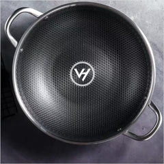 34cm Tri-Ply Honeycomb Stainless Steel Pot