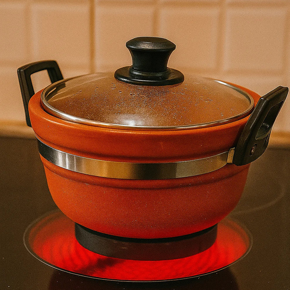 Clay Handi Pot with Glass Lid (5L)