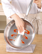 Tri-Ply Stainless Steel Frypan with Glass Lid (28cm)