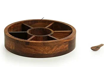 Wooden Spice Box (Acacia Wood)