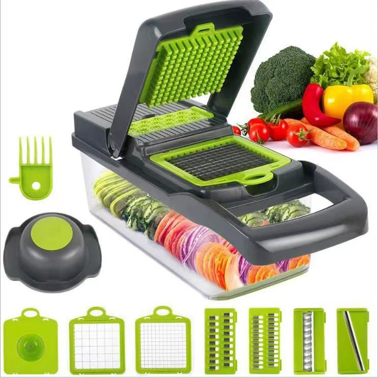 16-Piece Multifunction Vegetable Chopper Set