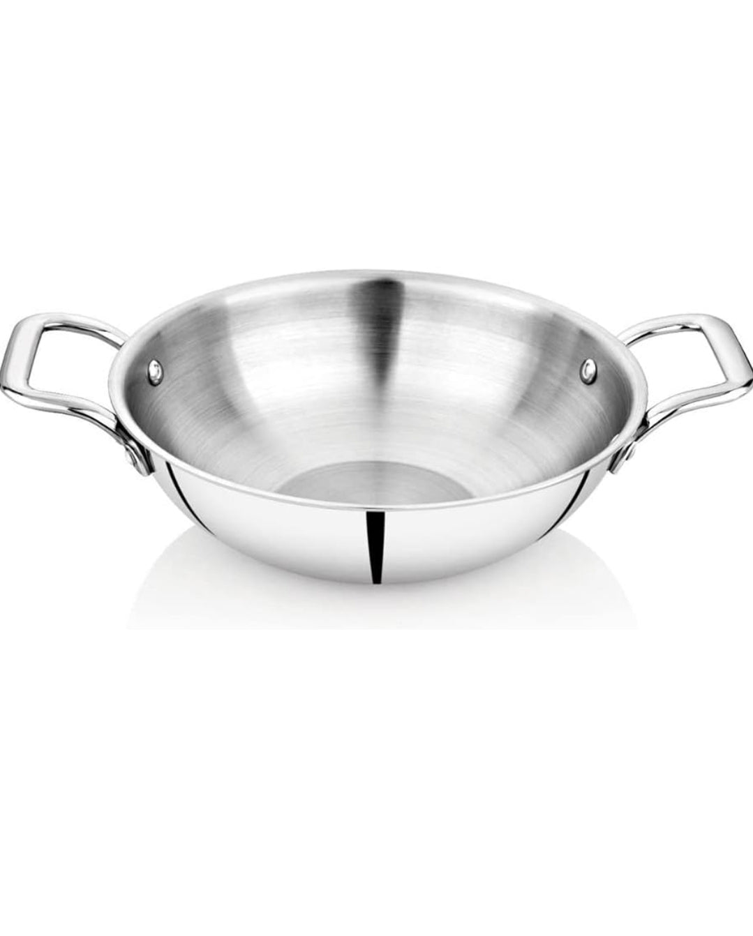 30cm Tri-Ply Stainless Steel Wok with Lid