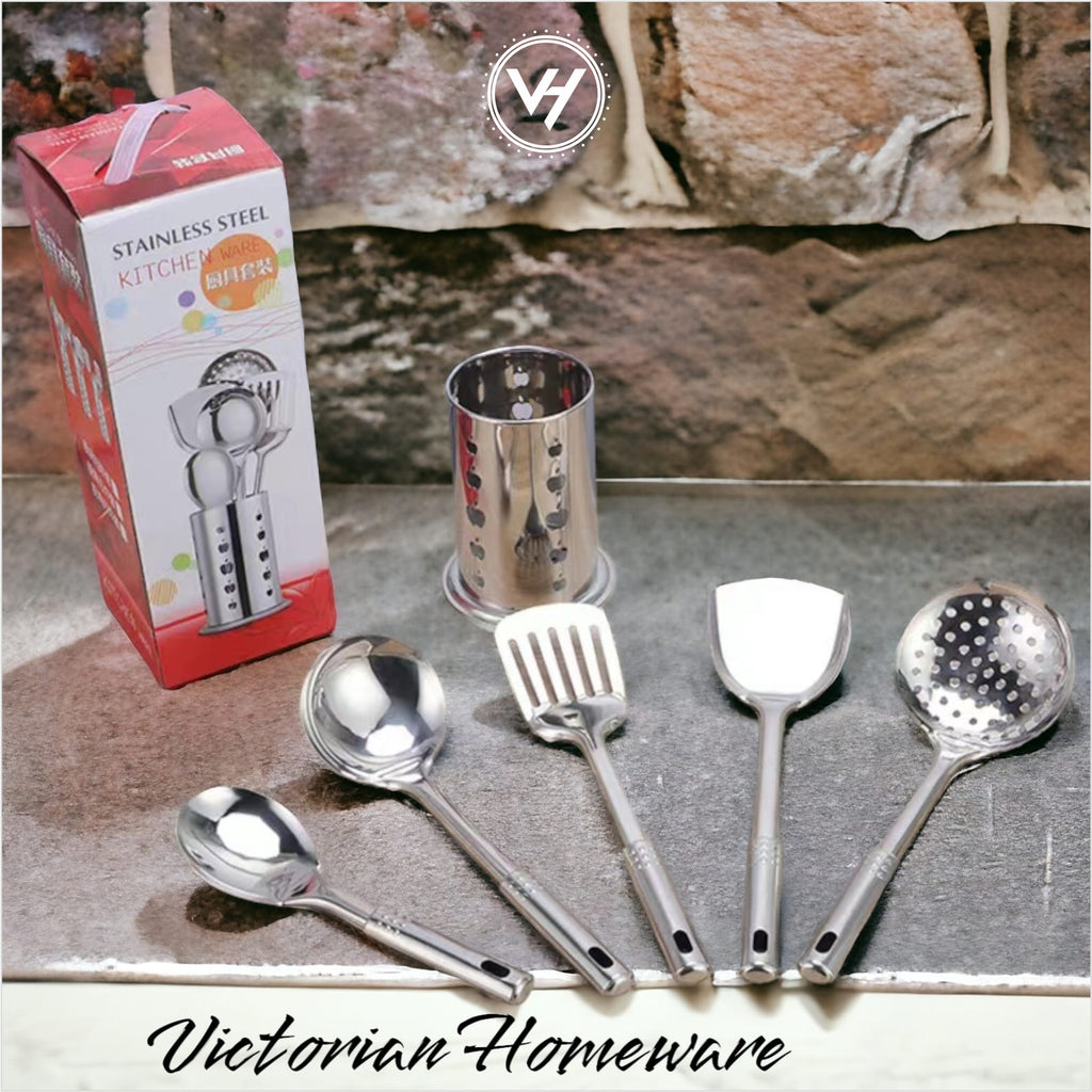 5 PCS Stainless Steel Kitchen Utensil Cooking Tool Set