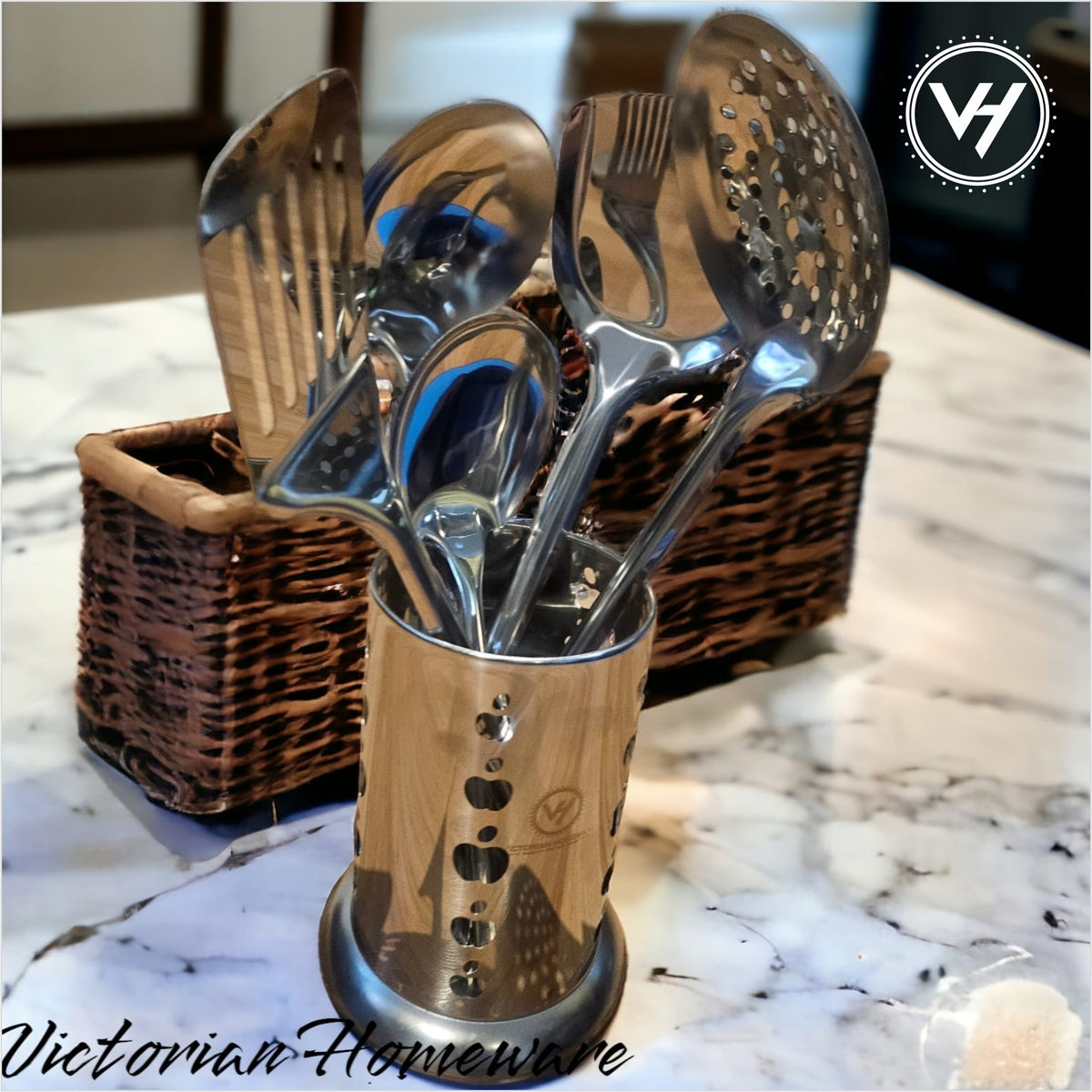 Stainless steel food grade 201 kitchen Utensil Cooking Tool Set - 6 PC ...