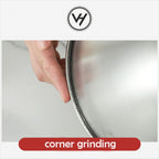 Salad Bowls with Lid + Silicone Bottom 5 PCS Set